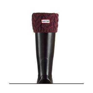 Hunter boot socks burgundy
